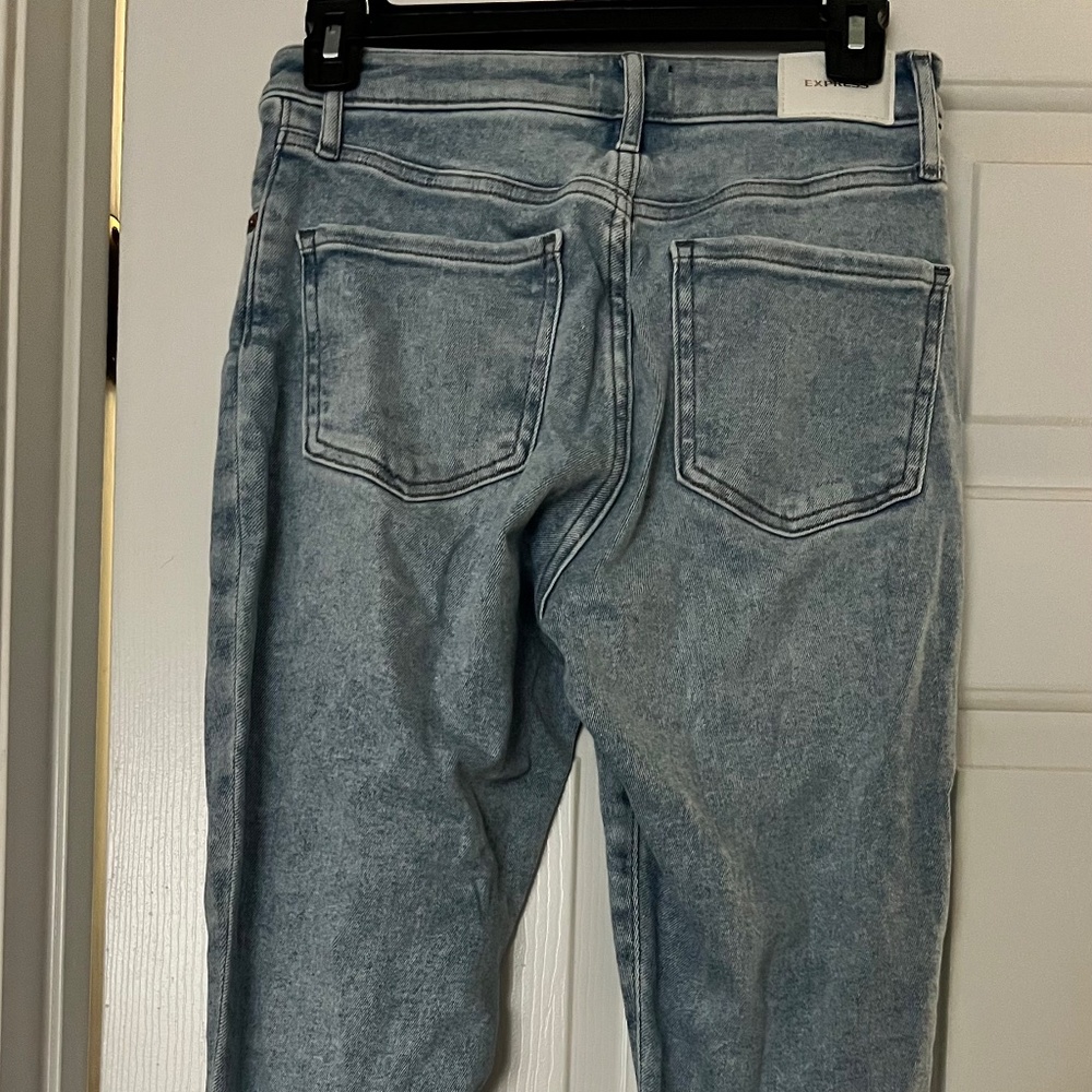 Express Tall High-Waisted Straight Ankle Jeans